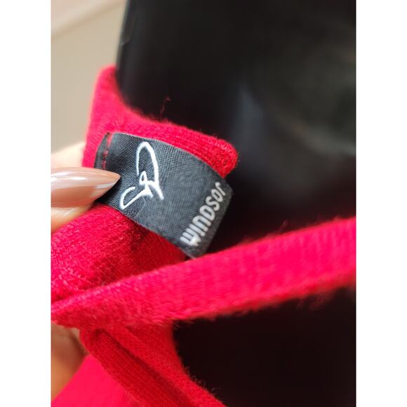 Windsor Knit Bodycon Dress Women Size Small Red Sleeveless Crisscross Back - Picture 8 of 9